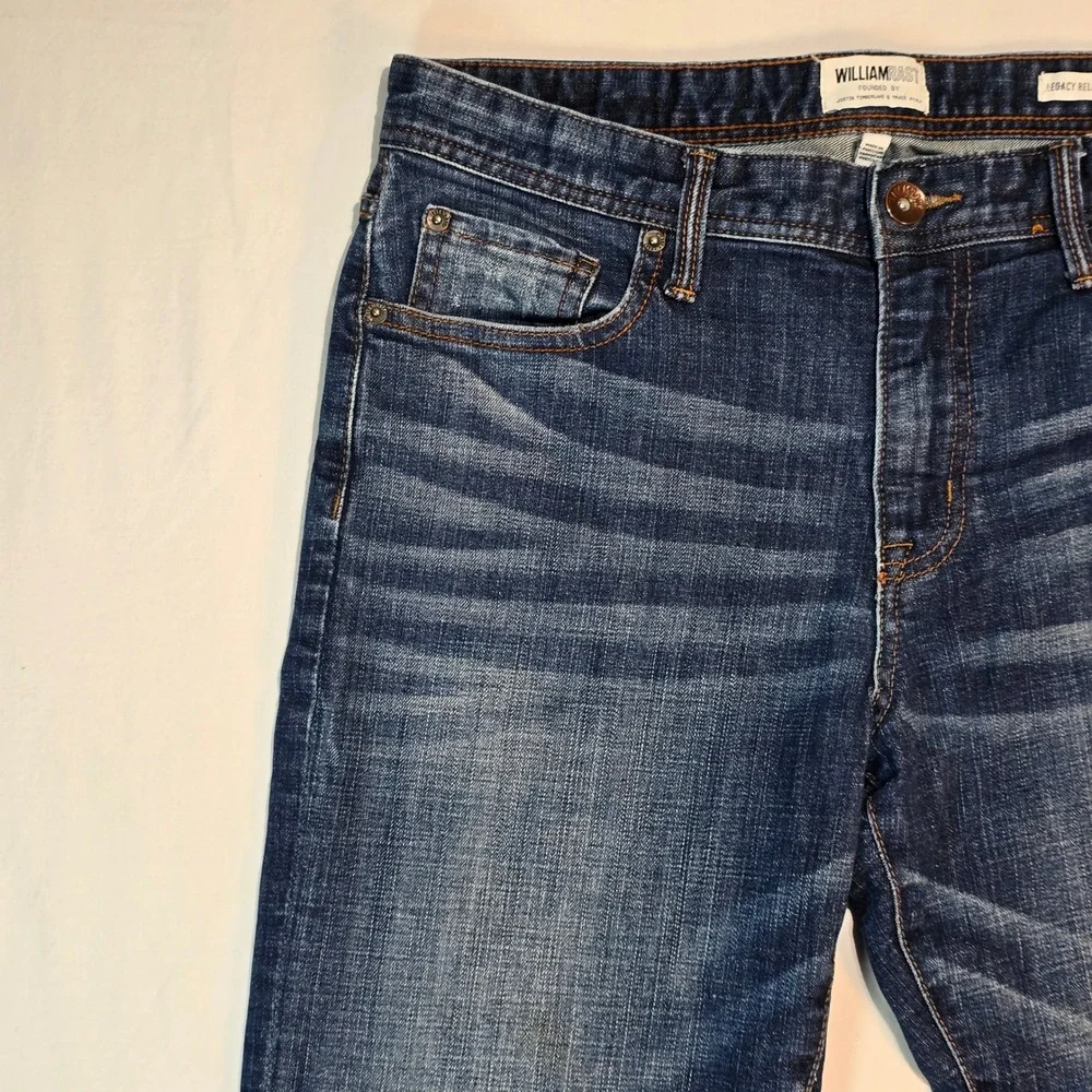 William Rast Mens Legacy Relax Straight Dark Wash Denim Jeans 32x30 MBWR-001-30L - Picture 2 of 16